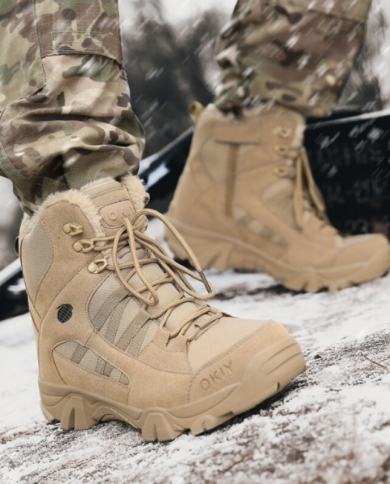 Mens Military Boots Combat Ankle Boot Male Outdoor Special Force Desert Tactical Combat Ankle Boots Work Boots Botines 