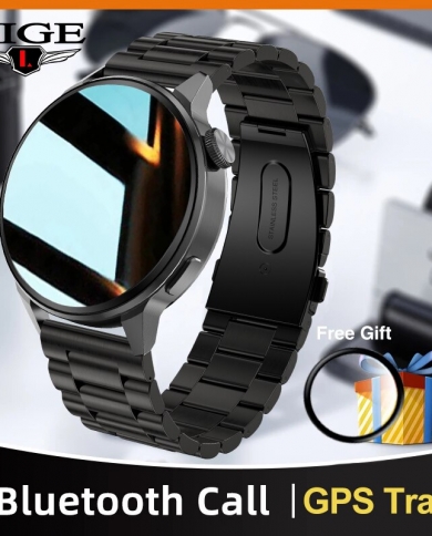 Lige Nfc montre intelligente Bluetooth appel Smartwatch Ecg montres chargeur sans fil montre-Bracelet Gps sport piste Fitness Br