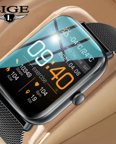 Lige 2022 nuevo Bluetooth Monitor de ritmo cardíaco reloj inteligente para hombres marcación táctil completa llamada Fitness Tra