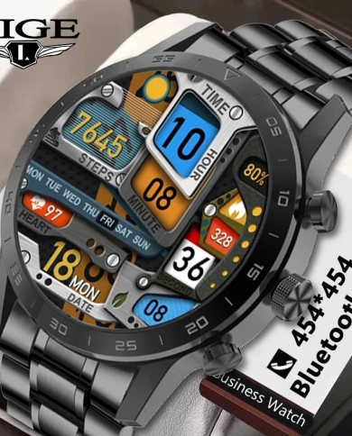 454*454 Hd 139 pulgadas pantalla reloj inteligente hombres Bluetooth llamada reloj Ip68 pulsera inteligente impermeable reproduc