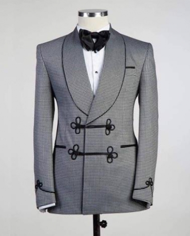 Nuevo traje de moda para hombre, chaquetas y pantalones negros, trajes de negocios de moda para hombre, trajes de boda de talla 