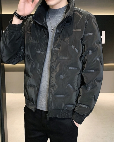 Nueva chaqueta de plumón deportiva casual de moda cálida y ligera para hombre