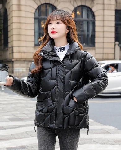 2022 New Winter Jacket Parkas Women Coat Long Sleeves Overcoat Female Jacket Parka Thick Warm Cotton Padded Outwear