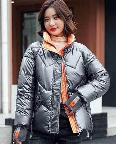 2022 New Winter Parkas Women Jacket Coat Casual Thick Warm Short Overcoat Outerwear Female Cotton Padded Parka Jacketspa