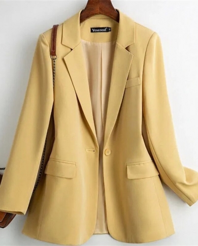2022 New Autumn All Match Women Blazers Jackets Long Sleeve Business Suits Coat Female Casual Office Slim Blazers Work C