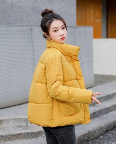 2022 New Women Winter Jacket Parkas Thick Down Cotton Jacket Warm Padded Parka Overcoat Female Casual Outerwear Student 