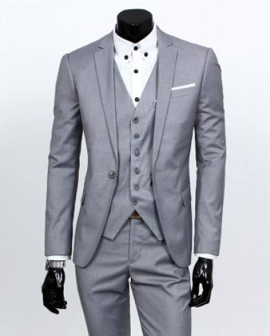2022 New Mens Suits Men Dress Suits Business Wear Slim Fit Wedding Groom Suits 3 Piece Of Suits High Quality Men Leisure