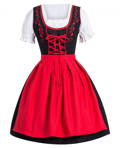 German Ethnic Dress Oktoberfest Dress Waitress Party Dress Beer Girls Clothing German Bavarian Beer Wench Carnival Outfi