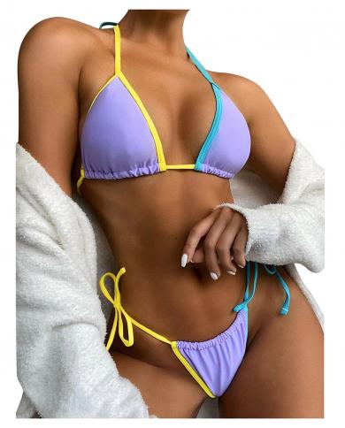  Solid Swimsuit Women Bandeau Bandage Bikini Set Two Piece Push Up Brazilian Swimwear Beachwear Купальник Же