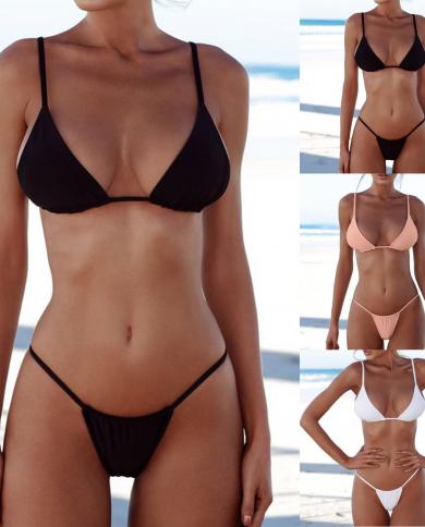 2023 Bikini Swimwear Women Swimsuit  Push Up Micro Bikini Set Swimming Bathing Suit Beachwear Summer Brazilian Bikini L5