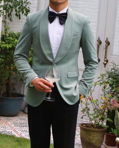 Costume Homme Men Suit For Wedding Custom Made Blazer Party Dinner Groom Wear Blazer Best Man Wear 2 Pieces jacketpant