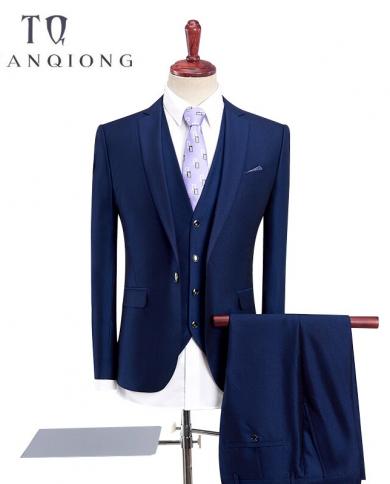 Tian Qiong, traje de 3 piezas para hombre, los últimos diseños de pantalón y abrigo, trajes ajustados para hombre, trajes de bod