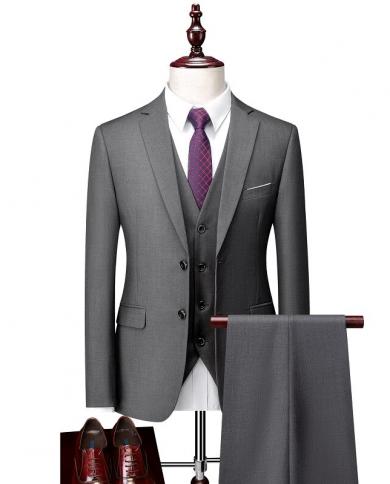Tian Qiong Blue 3 Piece Suit Men  Fashion Business Mens Suits Designers  Slim Fit Wedding Suits For Men Size S6xl  Suits