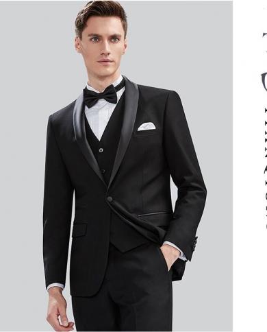 Brand Men Suit  Wedding Suits For Men Shawl Collar 3 Pieces Slim Fit Burgundy Suit Mens Royal Blue Tuxedo Jacket Qt977su