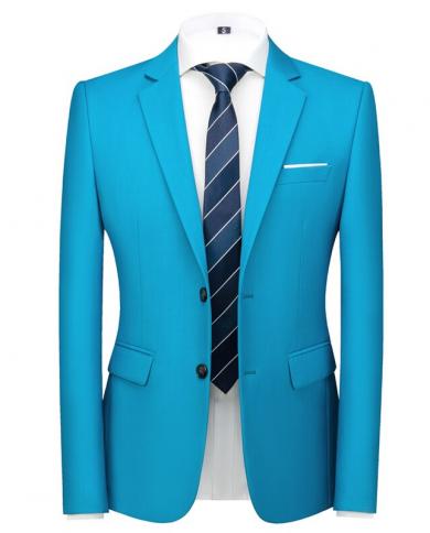 16 Colors Suit Jacket 2022 Men Slim Fit Business Blazers Jacket Formal Office Casual Slim Fit Blazer 6xl Big Size Formal