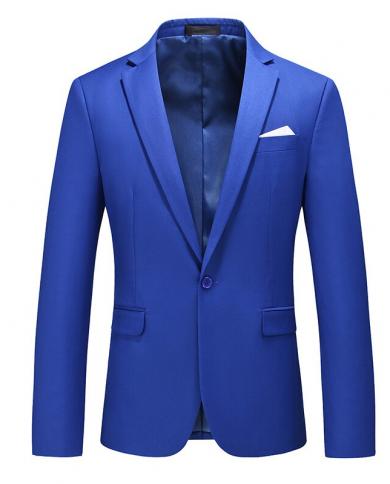 Plus Size 6xl M Mens Candy Color Blazers 15 Colors Business Slim Fit Suit Jacket Formal Office Casual Social Suit Jacke
