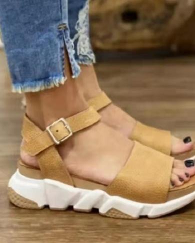 Wedges Shoes For Women High Heels Sandals Summer Shoes  Flip Flop Chaussures Femme Platform Sandals Plus Size 35 43